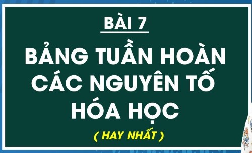 Bảng tuần hoàn các nguyên tố hóa học